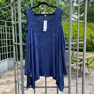 NWT NY&Co Cold-Shoulder Sweater - Size XXL